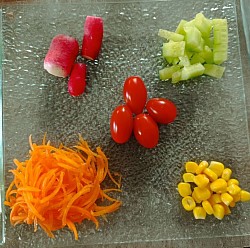 Entrée crudités